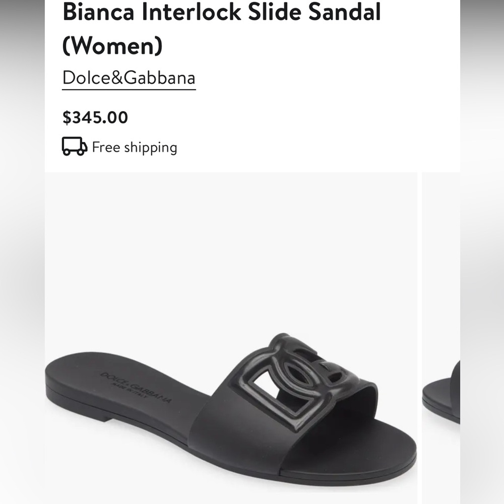 Dolce&Gabbana Interlock Slide Sandal